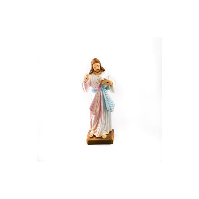 Statue du Christ Miséricordieux en résine. 20 cm