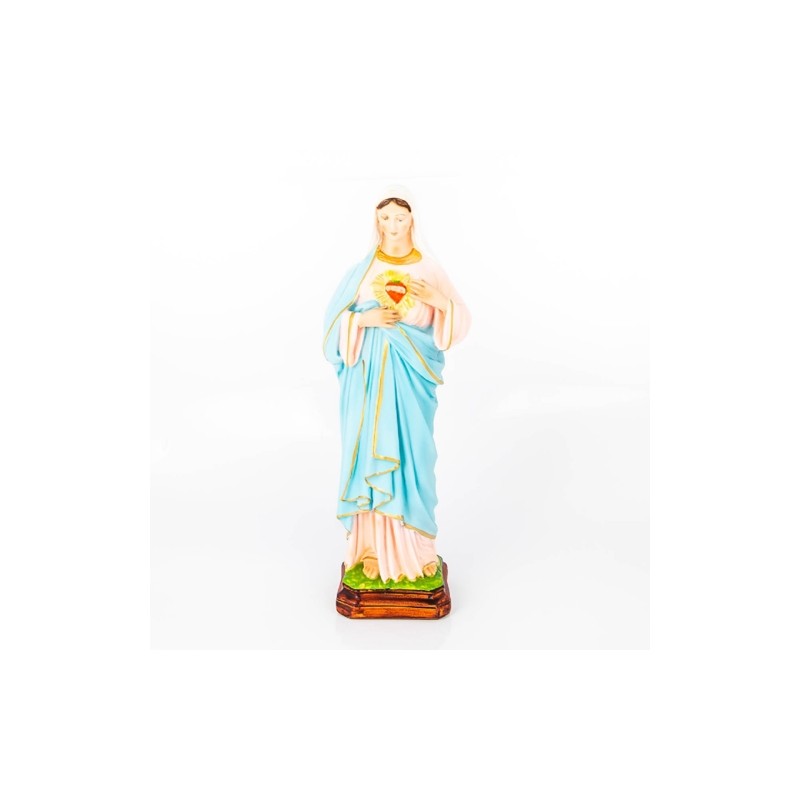 Statue de Marie Sacré Cœur en résine. 40 cm