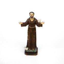 St. Franciscus beeld van hars. 30 cm