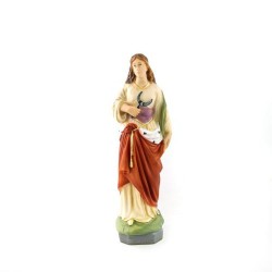 Statue de Sainte Agathe en résine. 30 cm