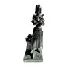 Statue Jeanne d'Arc 20cm résine noire