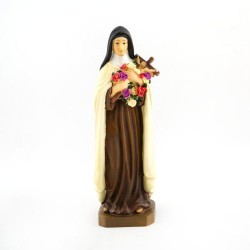 Statue de Sainte Thérèse en résine. 20 cm