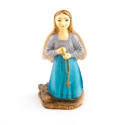 St. Bernadette-beeld van hars. 9 cm