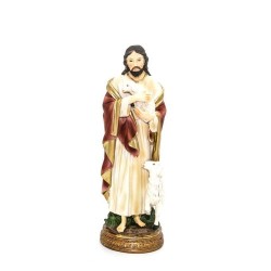 Statue de Jésus Bon Berger en résine. 20 cm