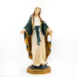 Statue de la Vierge Miraculeuse en résine. 42.5 cm