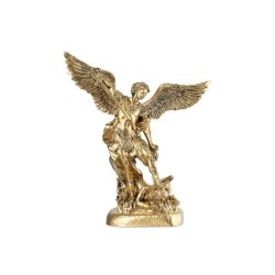 Statue St. Michel 30cm résine Bronze