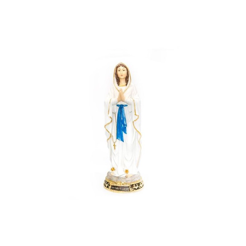 Statue de Notre Dame de Lourdes en résine. 60 cm