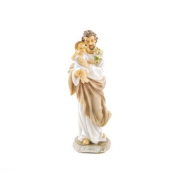 Statue de Saint Joseph en résine. 21 cm