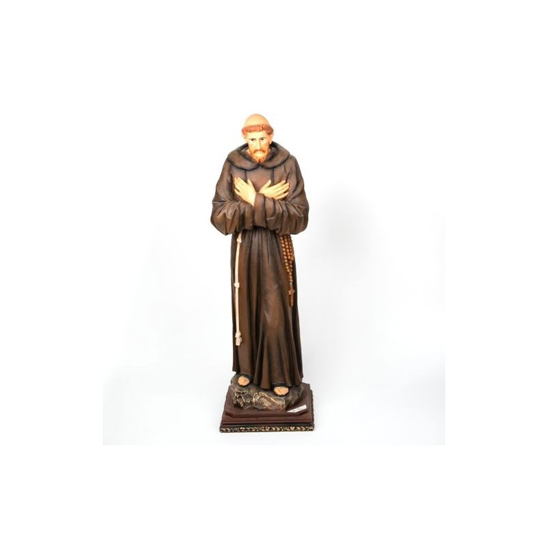 St. Franciscus beeld van polyester. 110 cm