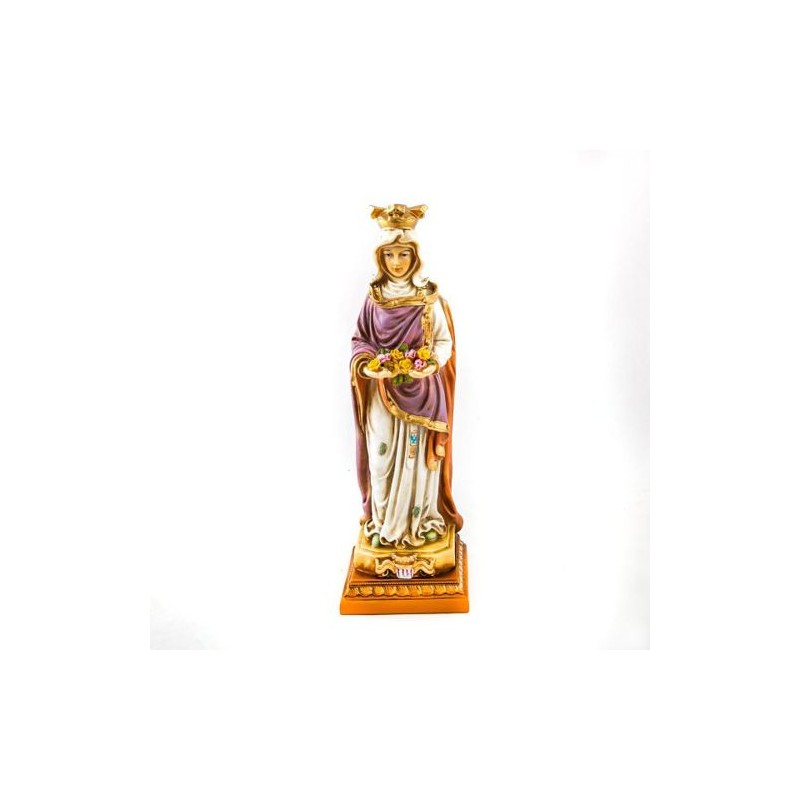 Statue de Sainte Isabelle en résine. 27.5 cm