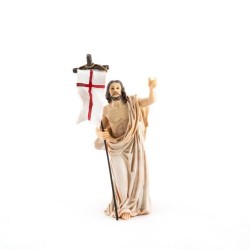 Statue du Christ Ressuscité en résine. 13 cm