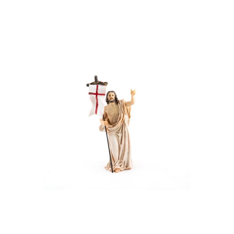 Statue du Christ Ressuscité en résine. 13 cm