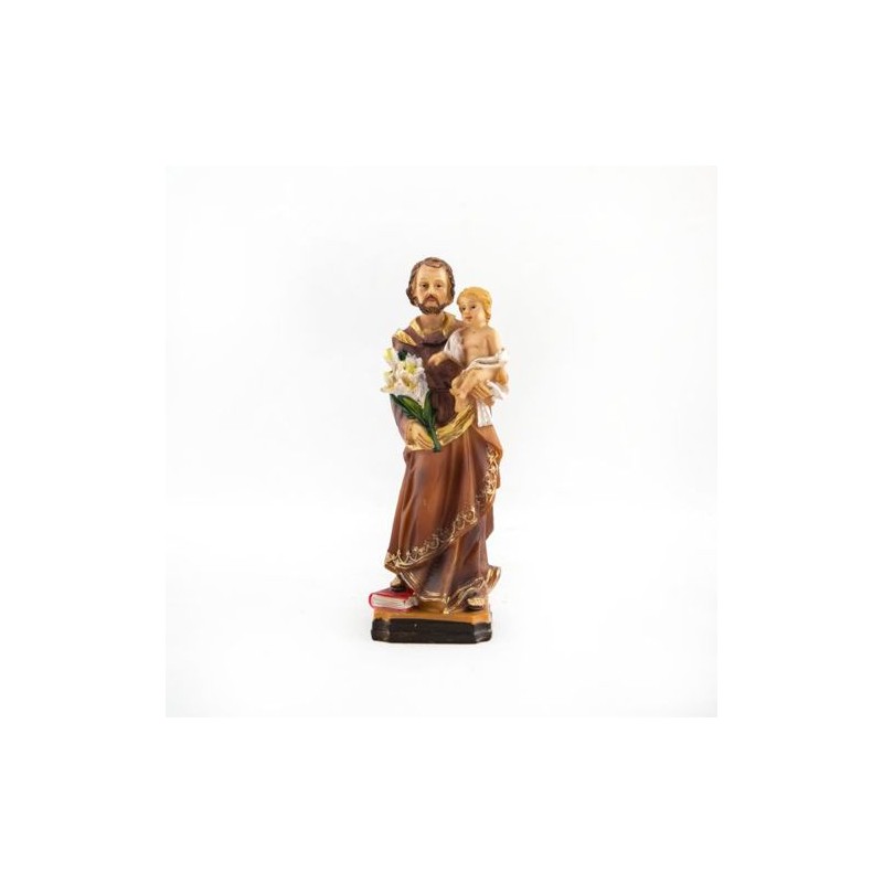 Statue de Saint Joseph en résine. 13 cm