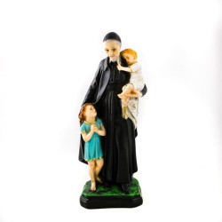 Standbeeld van Sint Vincent de Paul in hars.30 cm