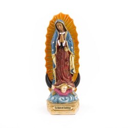 Statue de Notre Dame de Guadalupe en résine. 20 cm