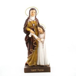 Statue de Sainte Anne en résine. 21 cm