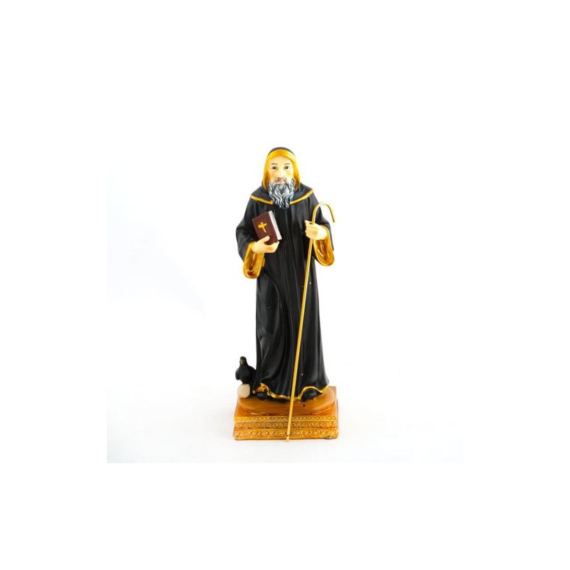 St. Benedictus beeld van hars. 21 cm