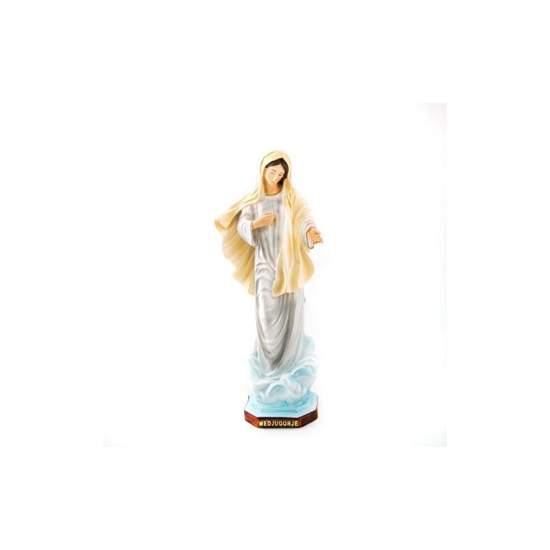 Statue de Notre Dame de Medjugorje en résine. 30 cm