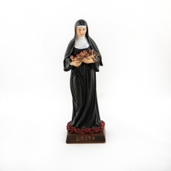 Statue de Sainte Rita en résine. 12 cm