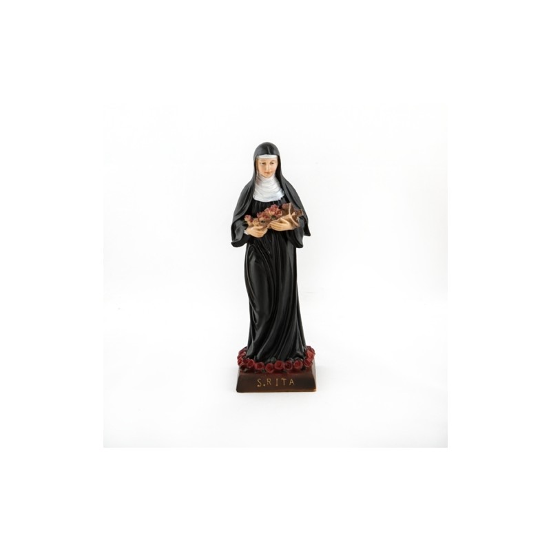 Statue de Sainte Rita en résine. 12 cm