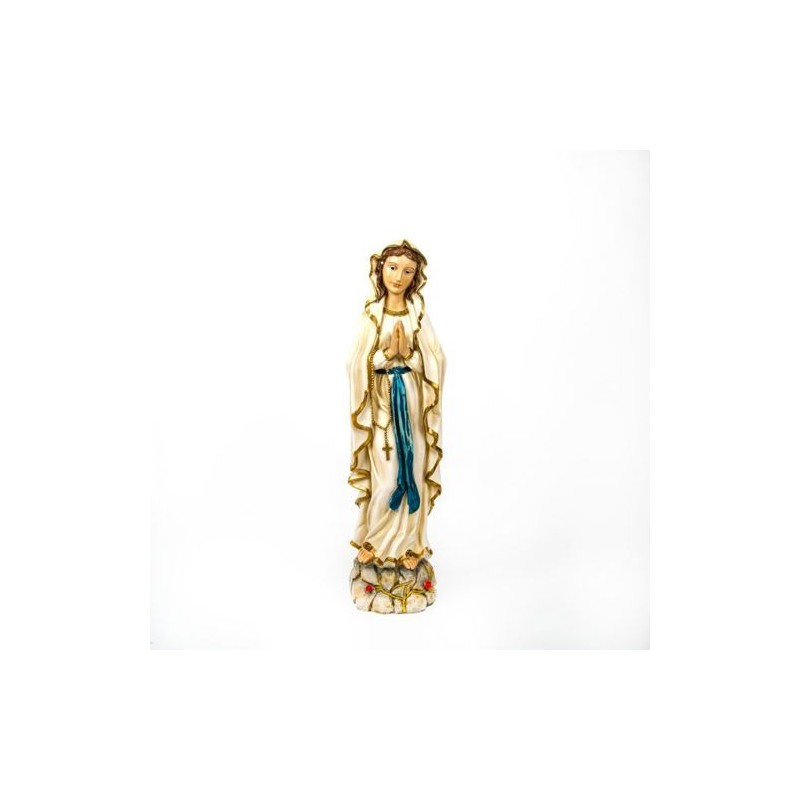 Statue de Notre Dame de Lourdes en résine. 70 cm