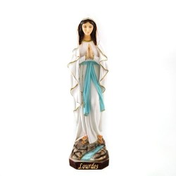 Statue de Notre Dame de Lourdes en résine. 50 cm