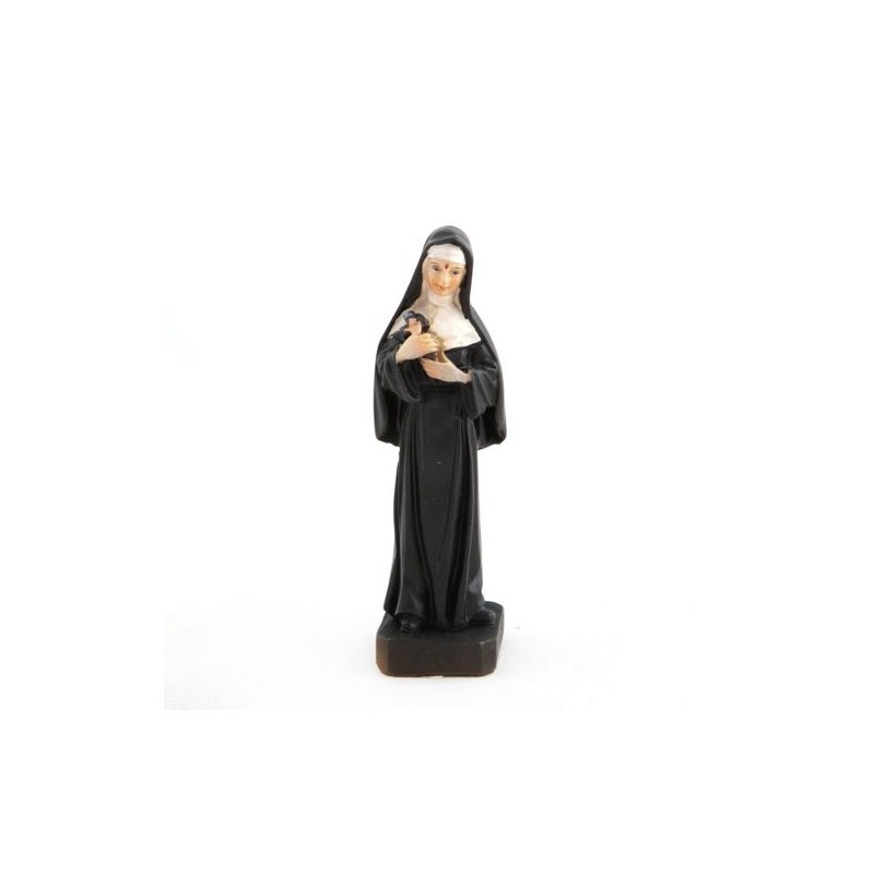 Statue de Sainte Rita en résine. 12 cm