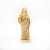 Statue de Jésus Sacré Coeur en résine beige. 22 cm