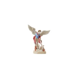 Statue St Michel 20cm couleur