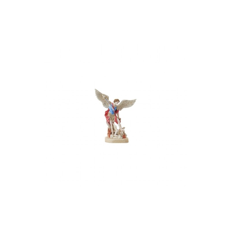 Statue St Michel 20cm couleur