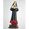 Statue de Sainte Rita en résine colorée. 40 cm