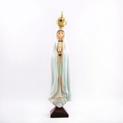 Statue de Notre Dame de Fatima en résine. 20 cm