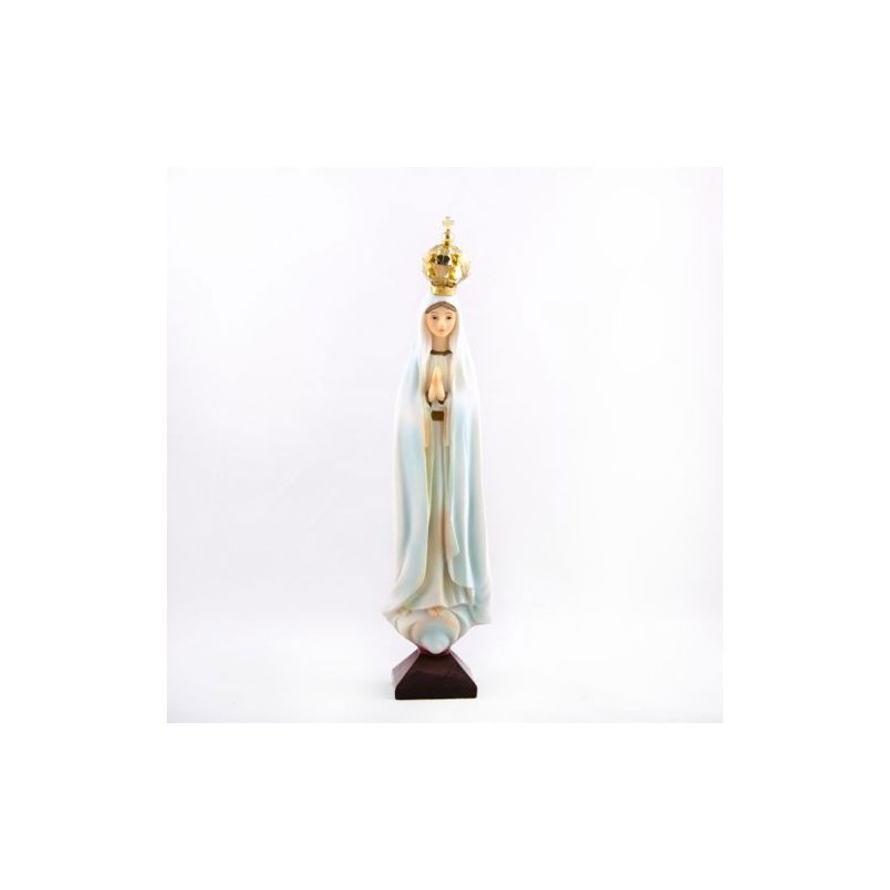 Statue de Notre Dame de Fatima en résine. 20 cm