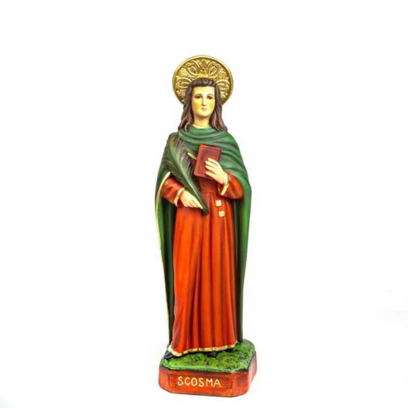 Statue de Saint Côme en résine. 60 cm