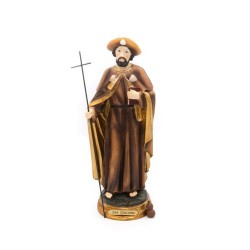 Statue de Saint Jacques en résine. 30 cm