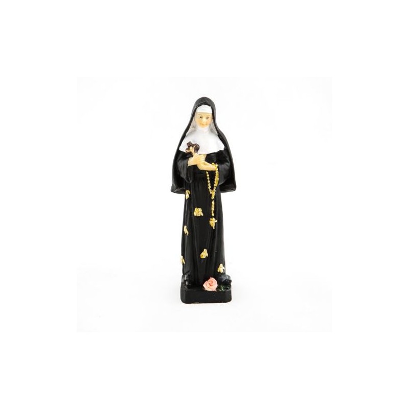 Statue de Sainte Rita en résine. 12 cm