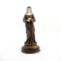 Statue de Sainte Rita en résine. 21 cm