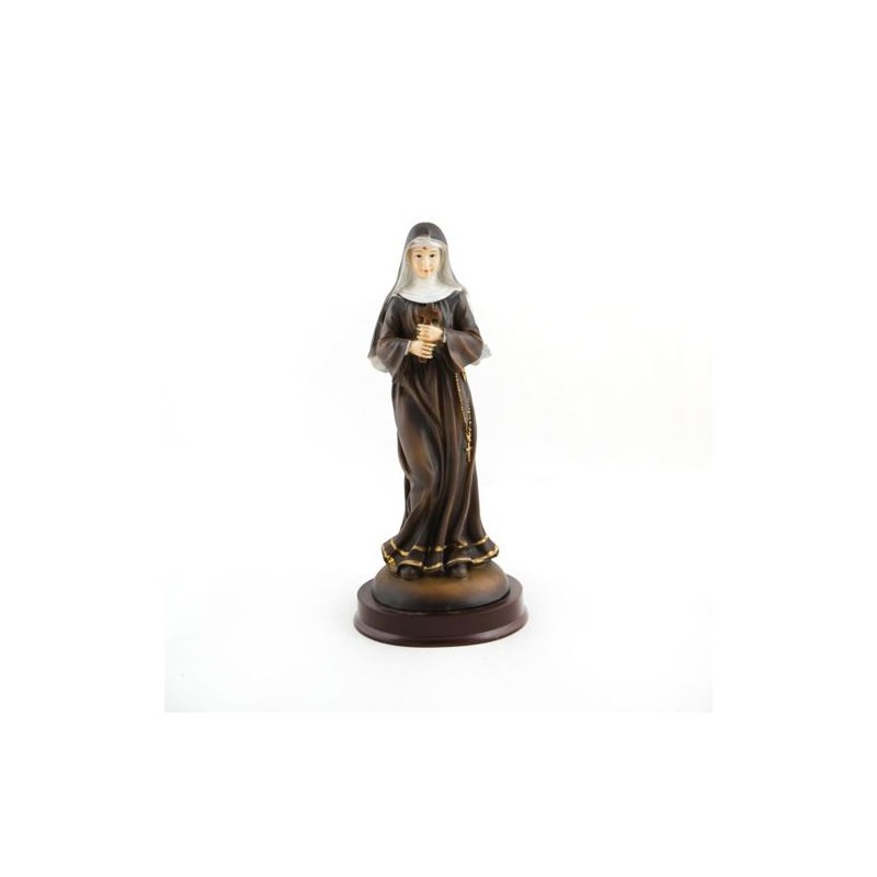 Statue de Sainte Rita en résine. 21 cm