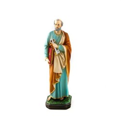 Statue de Saint Pierre en résine. 30 cm