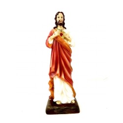 Statue de Jésus Sacré Cœur en résine. 30 cm