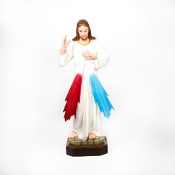 Standbeeld van de Barmhartige Christus in hars.80cm