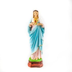 Statue de Marie Sacré Coeur en résine. 50 cm