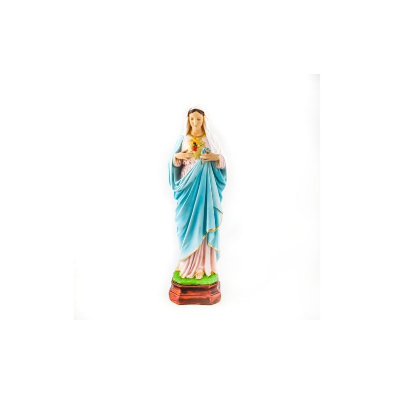 Statue de Marie Sacré Coeur en résine. 50 cm