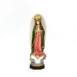 Statue de Notre Dame de Guadalupe en résine. 20 cm