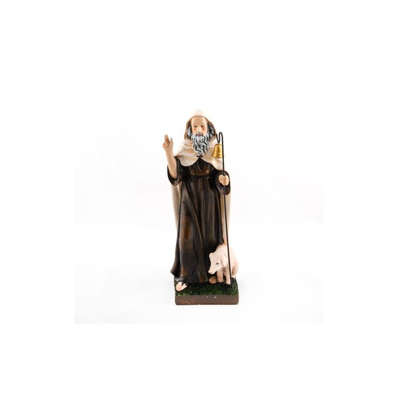 Statue de Saint Antoine Ermite en résine. 30 cm