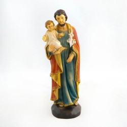 Statue de Saint Joseph en résine. 20 cm