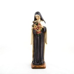 Statue de Sainte Thérèse en résine. 30 cm