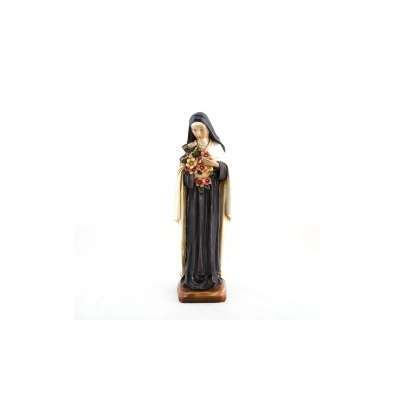 Statue de Sainte Thérèse en résine. 30 cm