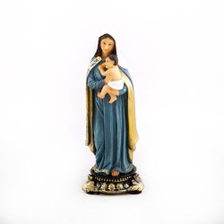 Statue de la Vierge Enfant en résine. 12 cm