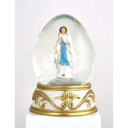 Boule de neige ND Lourdes 10cm résine